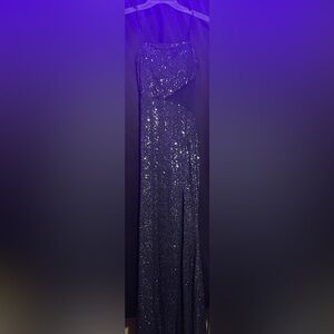 Black and silver sparkling TRIXXI long dress kids size 5